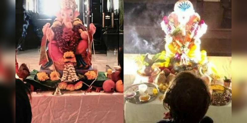 Shah Rukh Khan Ganesh Pooja