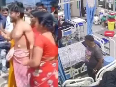 मरीज का हाईवोल्टेड ड्रामा, अस्पताल पर आरोप लगा जमकर किया हंगामा